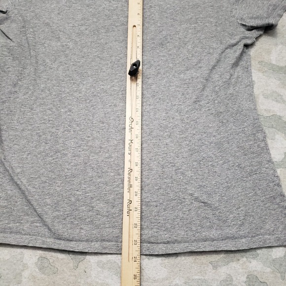 Life Is Good Top Womens Large Gray V-Neck Short Sleeve Crusher Tee - Picture 8 of 9